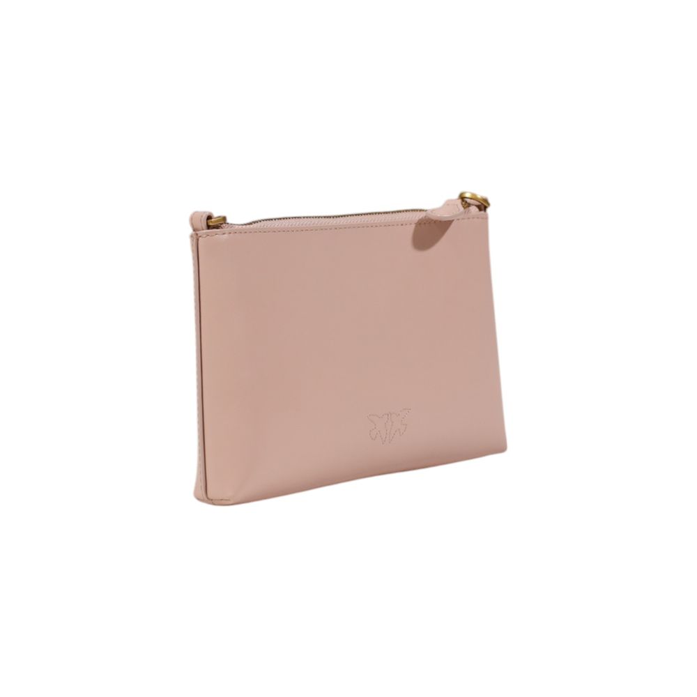 PINKO Pink Leather Clutch Bag Womens Clutch Bag