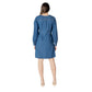 ICHI Blue Cotton Short