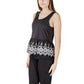 ICHI Black Cotton Tank Top