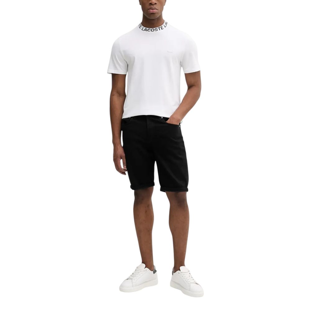 Calvin Klein Jeans Black Cotton Bermuda Shorts Mens Shorts