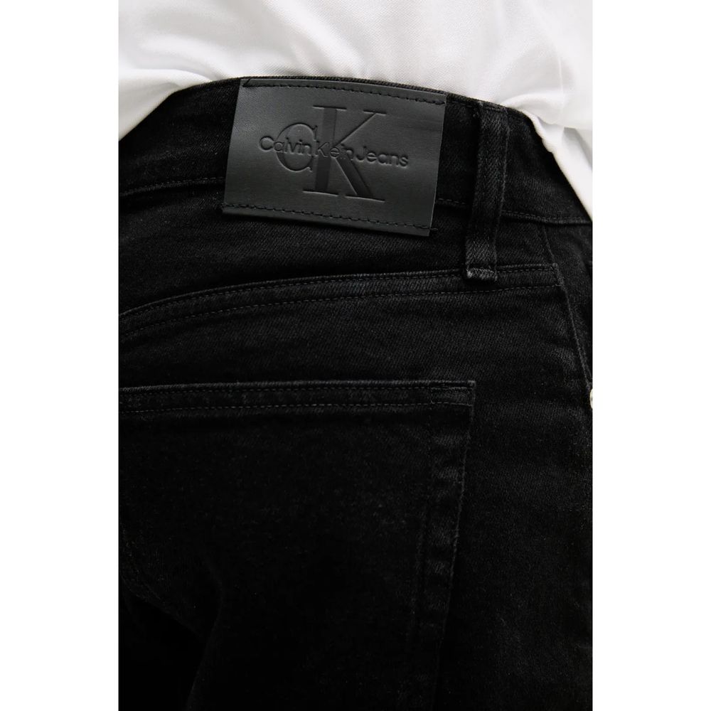 Calvin Klein Jeans Black Cotton Bermuda Shorts Mens Shorts