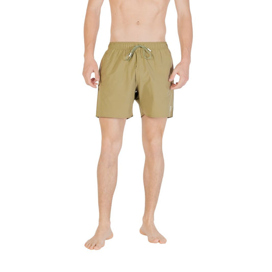 Hugo Boss Green Polyester Swim Shorts Mens Swim