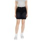 ICHI Black Cotton Mini Skirt
