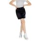 ICHI Black Cotton Mini Skirt
