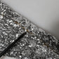 Dolce & Gabbana Silver Sequins Glitter High Heel Boot Shoes
