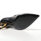 Dolce & Gabbana Black Leather Logo Heels Mary Janes Pumps Shoes
