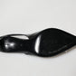 Dolce & Gabbana Black Patent Leather Crystal Slingback Shoes