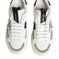 Dolce & Gabbana White Leather Custom 2.Zero Sneakers Shoes