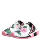Dolce & Gabbana White Rose Print Sorrento Sneakers Shoes