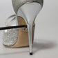 Dolce & Gabbana Silver Shimmers Sandals Heel Pumps Shoes