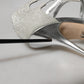 Dolce & Gabbana Silver Shimmers Sandals Heel Pumps Shoes