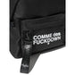 Comme Des Fuckdown Black Polyester Backpack