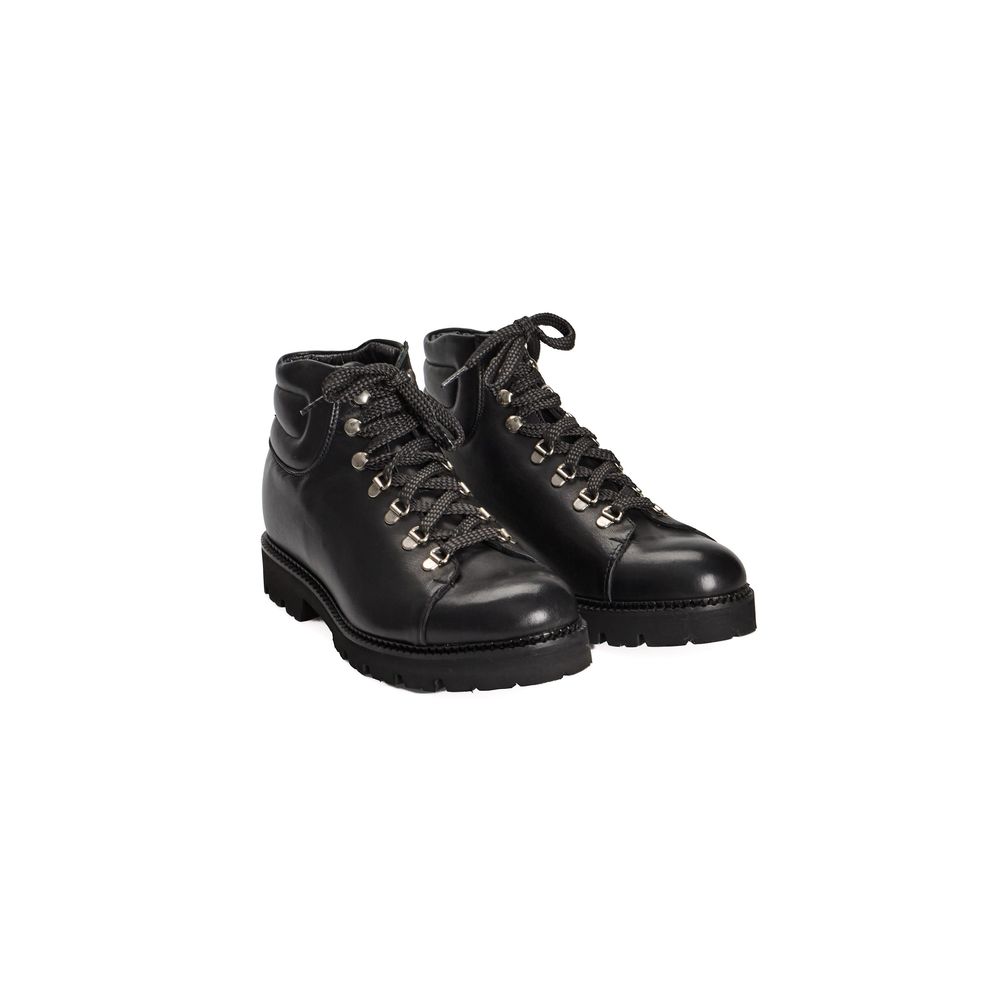 Roberto Pepe Luxury Black Calfskin Boot