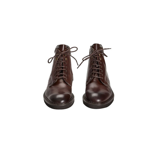 Roberto Pepe Luxury Brown Calfskin Boot