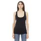 Just Cavalli Black Viscose Tank Top