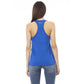 Just Cavalli Blue Viscose Tank Top