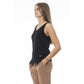 Baldinini Trend Black Wool Tank Top