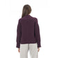 Alpha Studio Burgundy Merino Wool Cardigan