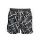 Karl Lagerfeld Black Polyester Men's Swim Trunk