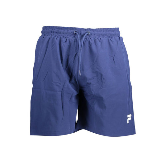 Fila Blu Polyester Men's Swim Trunk Mens Shorts