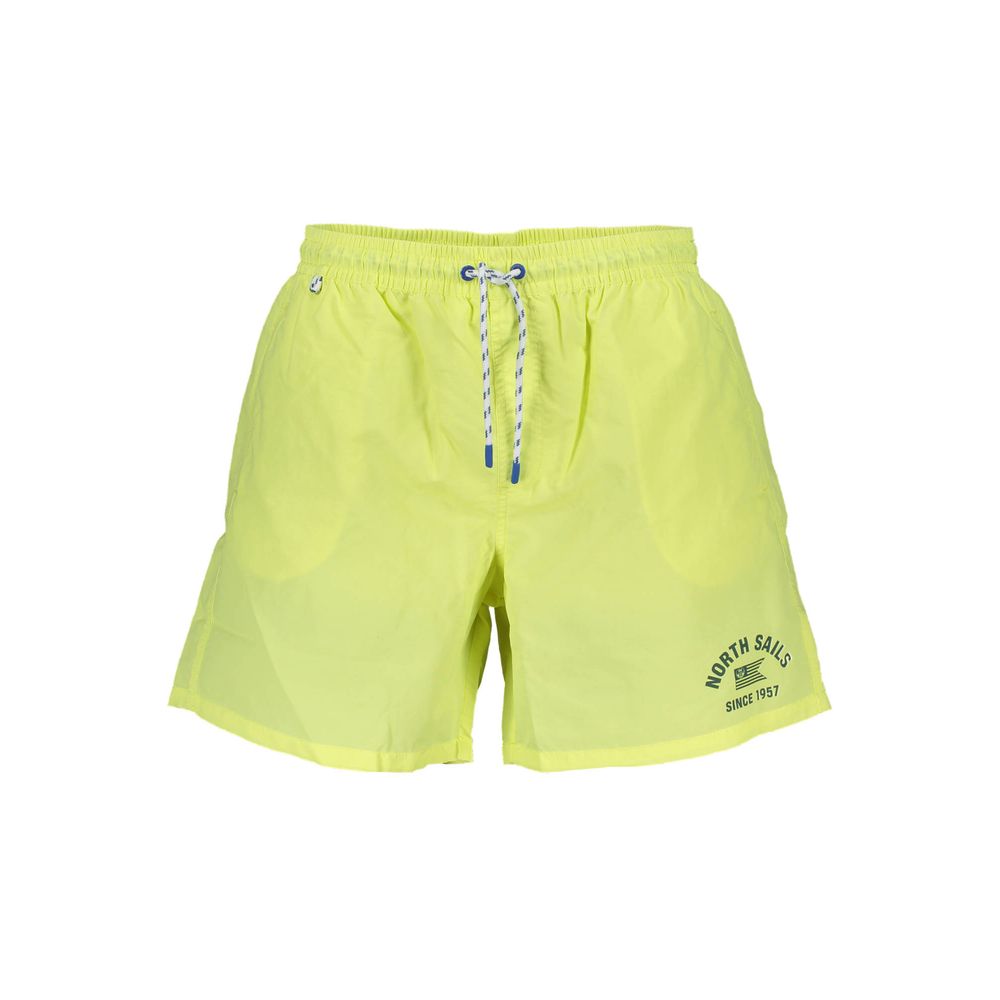 North Sails Giallo Polyester Men's Swim Short Mens Shorts