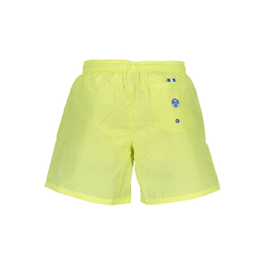 North Sails Giallo Polyester Men's Swim Short Mens Shorts