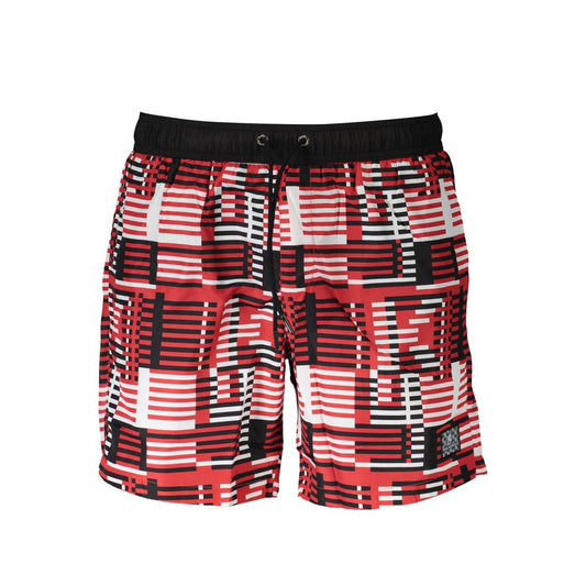 Karl Lagerfeld Rosso Polyester Men Swimming Boxer Mens Shorts