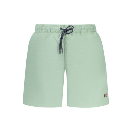 Norway 1963 Green Polyamide Swimwear Mens Shorts