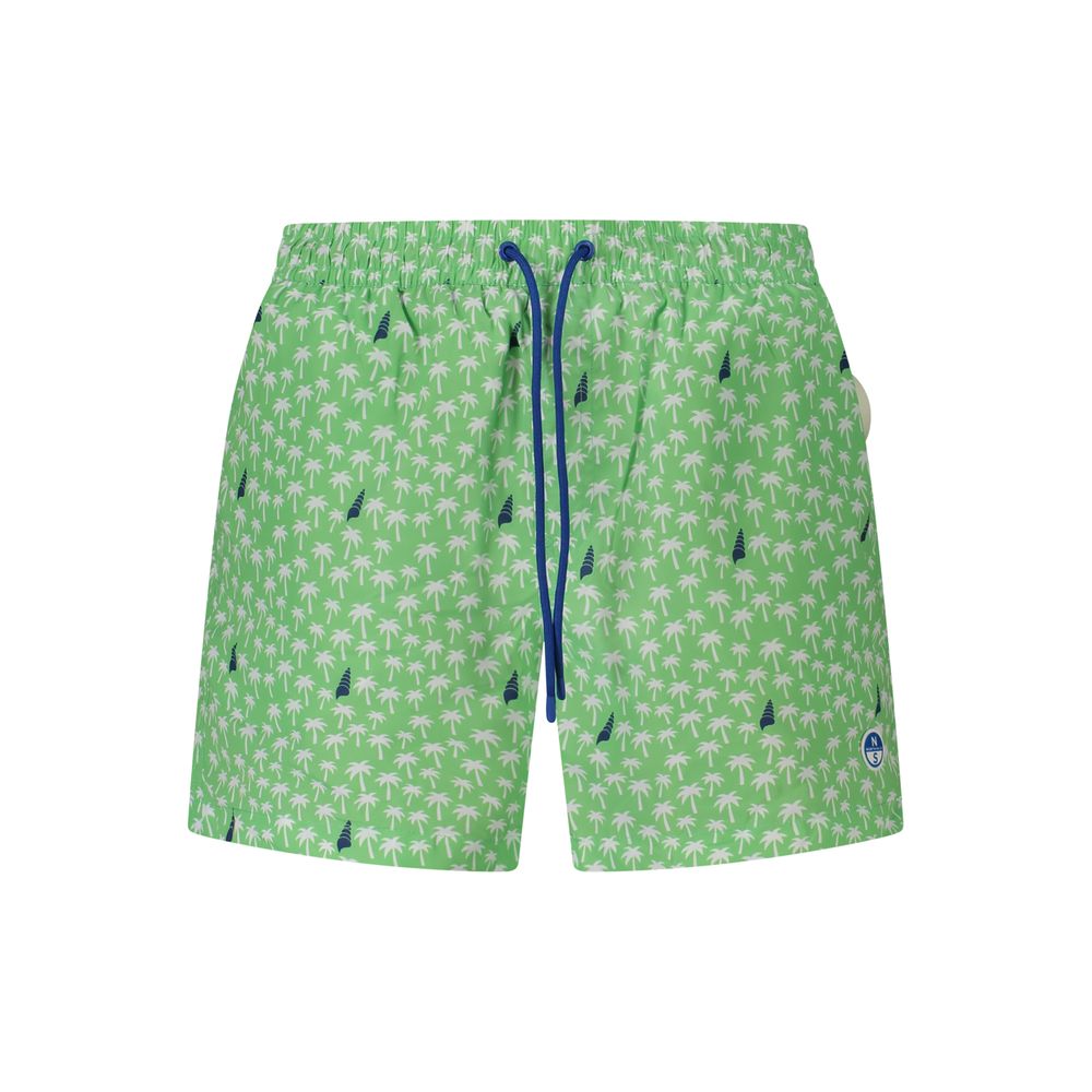 North Sails Green Polyester Swimwear Mens Swim