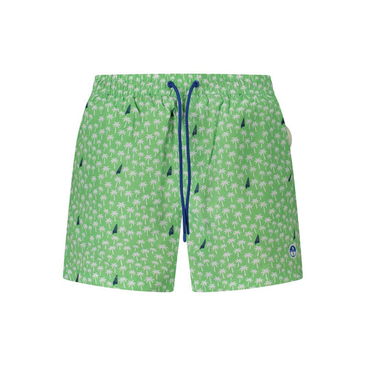 North Sails Green Polyester Swimwear Mens Swim