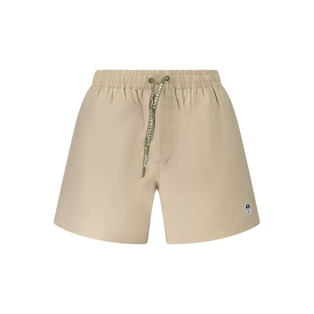 North Sails Beige Cotton Swimwear Mens Swim