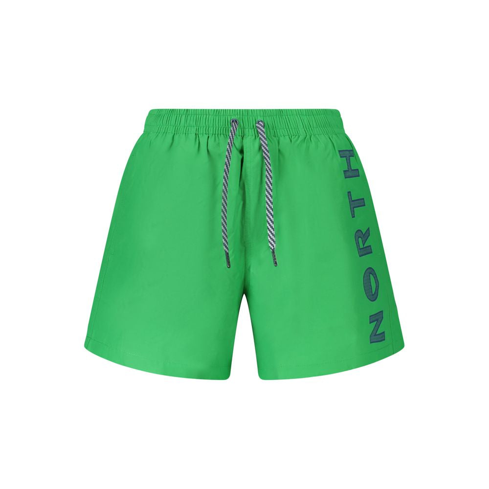 North Sails Green Cotton Swimwear Mens Swim