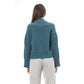 Alpha Studio Teal Merino Wool Cardigan