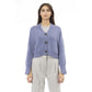 Alpha Studio Light Blue Merino Wool Cardigan
