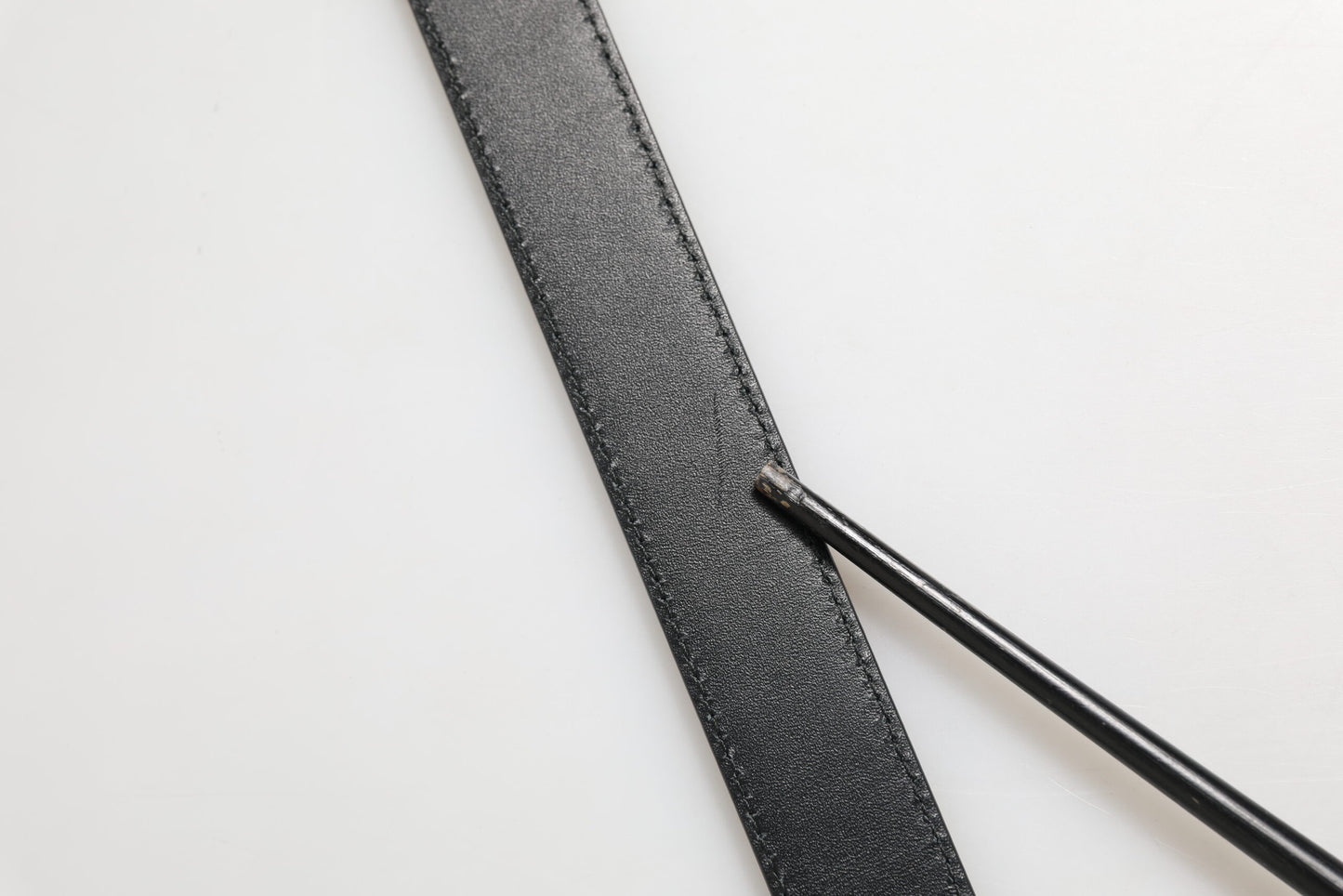 Dolce & Gabbana Black Textured Leather Silver Metal Buckle Men Belt