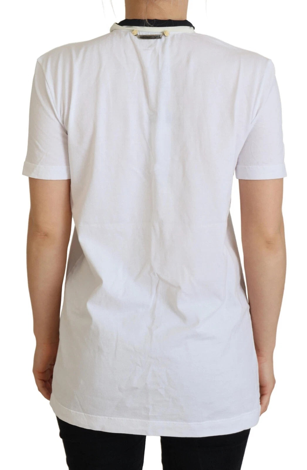 Dolce & Gabbana White Cotton LOVE Print Top Blouse T-shirt