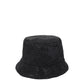 Palm Angels Black Cotton Bucket Hat