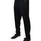 Dolce & Gabbana Blue Cotton Jogger Jogging Men Trouser Pants