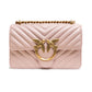PINKO Powder Pink Love One Mini Shoulder Bag Womens Shoulder Bag