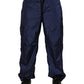 Dolce & Gabbana Blue Nylon Straight Jogger Sweatpants Pants