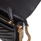 PINKO Black Leather Love Click Mini Shoulder Bag Womens Shoulder Bag