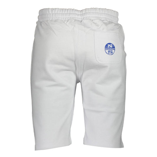North Sails White Cotton Men's Sweatpant Mens Shorts