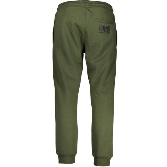 Cavalli Class Verde Polyester Men Sweatpant