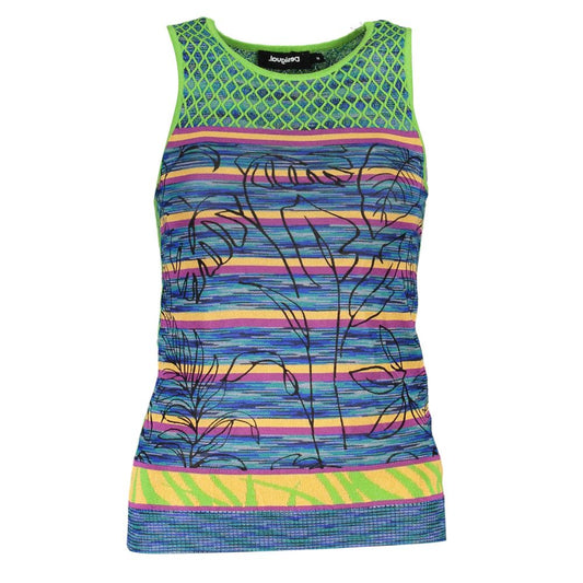Desigual Green Cotton Tank Top