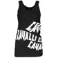 Cavalli Class Black Cotton Tank Top