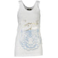 Cavalli Class White Cotton Tank Top