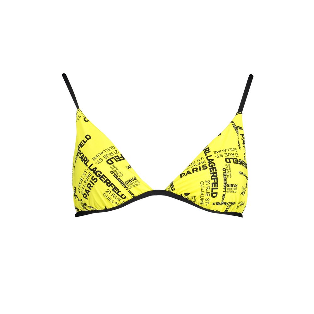 Karl Lagerfeld Yellow Elastane Swimwear