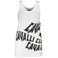 Cavalli Class White Cotton Tank Top