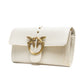 PINKO White Leather One Simply Love Mini Bag Womens Shoulder Bag