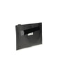 MM6 Black Calf Leather Bos Taurus Clutch Bag Womens Clutch Bag